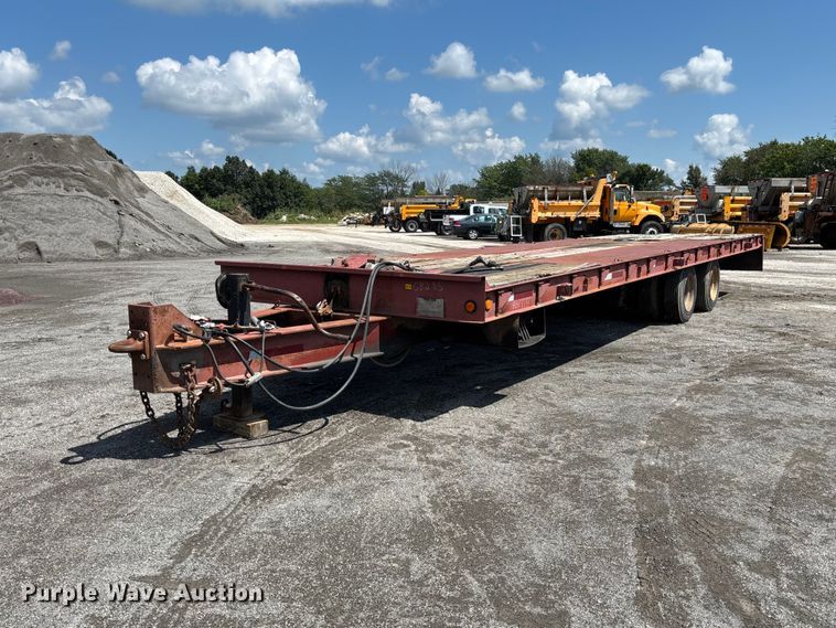 1996 Dakota Mfg. Trail-Eze PDLX20TC31 tilt deck equipment trailer