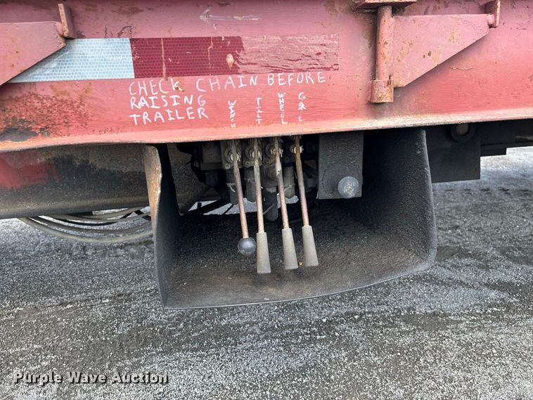 image for item DZ4653 1996 Dakota Mfg. Trail-Eze PDLX20TC31 tilt deck equipment trailer