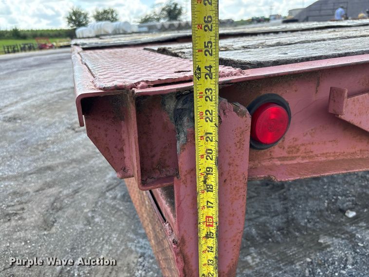 image for item DZ4653 1996 Dakota Mfg. Trail-Eze PDLX20TC31 tilt deck equipment trailer