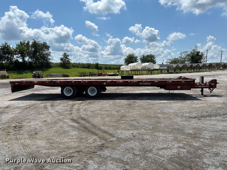 image for item DZ4655 1996 Dakota Mfg. Trail-Eze PDLX20TC31 tilt deck equipment trailer