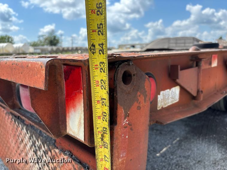 image for item DZ4655 1996 Dakota Mfg. Trail-Eze PDLX20TC31 tilt deck equipment trailer