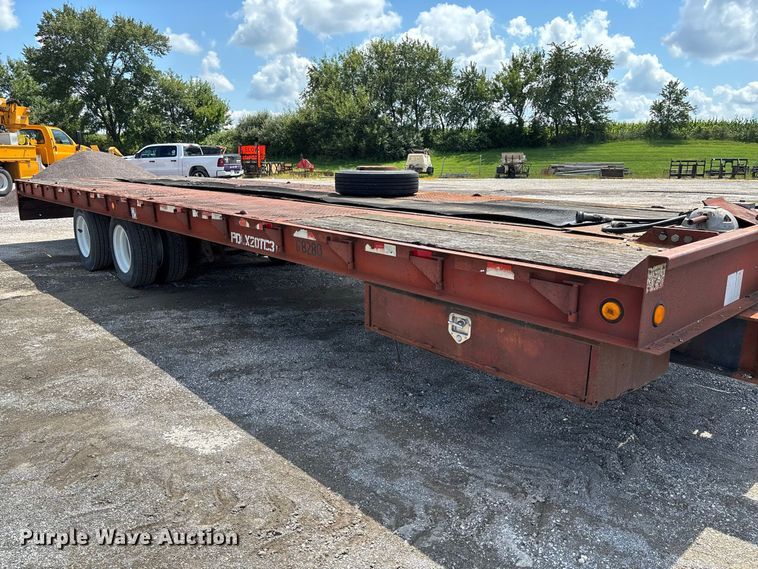 image for item DZ4655 1996 Dakota Mfg. Trail-Eze PDLX20TC31 tilt deck equipment trailer