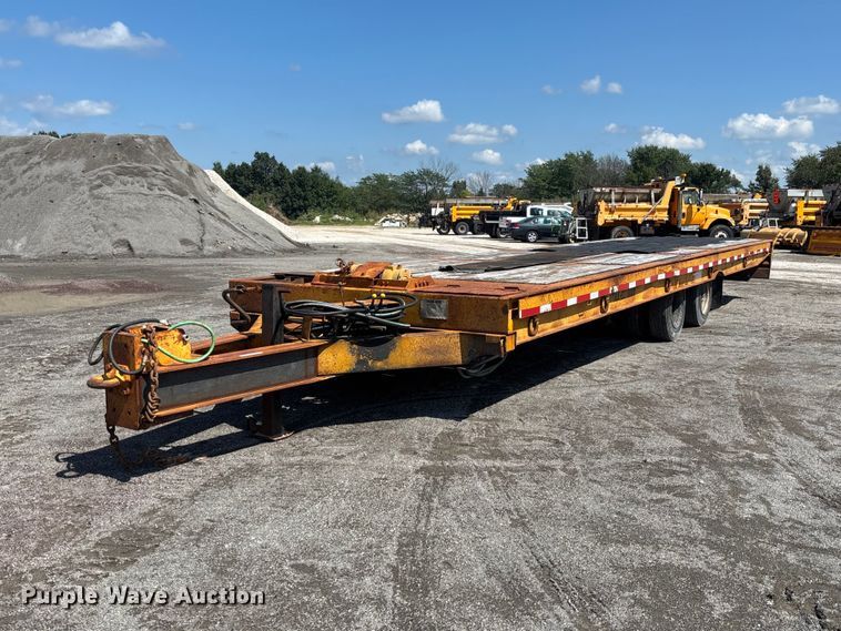1992 Trail-Eze PLP20T31 tilt deck equipment trailer