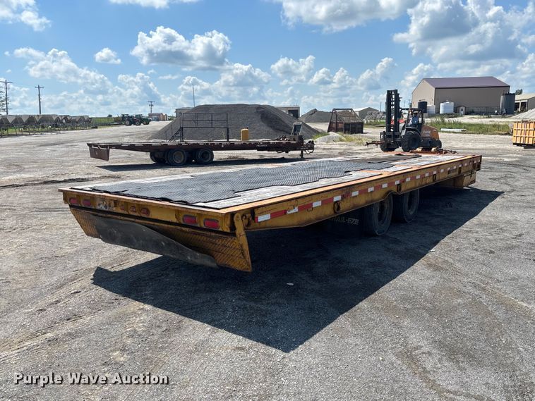 image for item DZ4659 1992 Trail-Eze PLP20T31 tilt deck equipment trailer