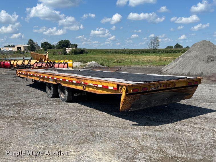 image for item DZ4659 1992 Trail-Eze PLP20T31 tilt deck equipment trailer