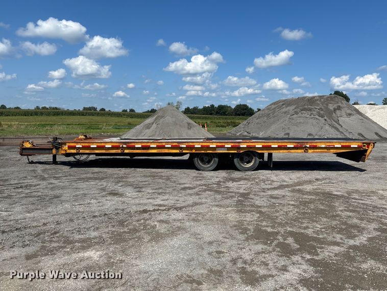 image for item DZ4659 1992 Trail-Eze PLP20T31 tilt deck equipment trailer