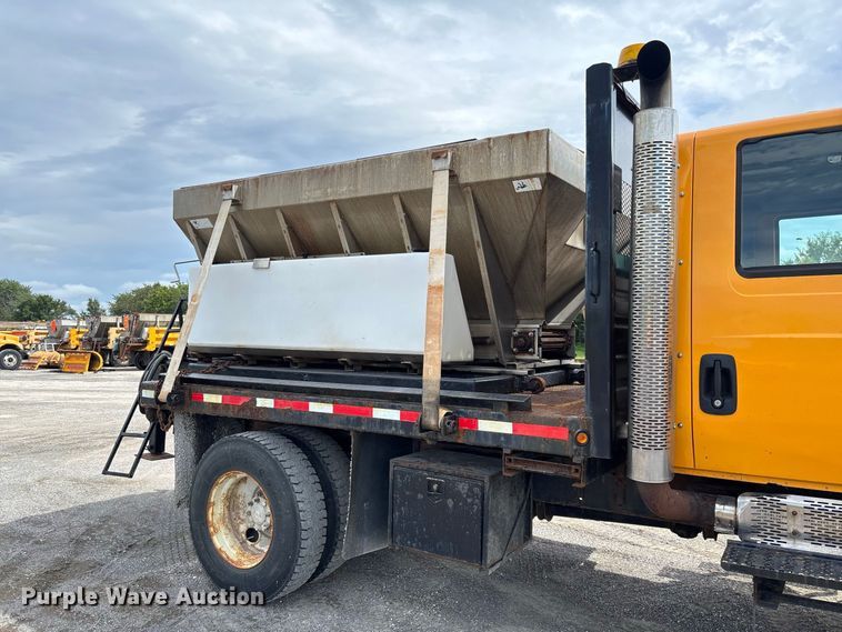image for item DZ4660 2006 International 7400 Crew Cab dump flatbed truck