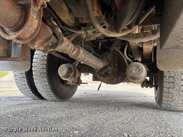 image for item DZ4660 2006 International 7400 Crew Cab dump flatbed truck