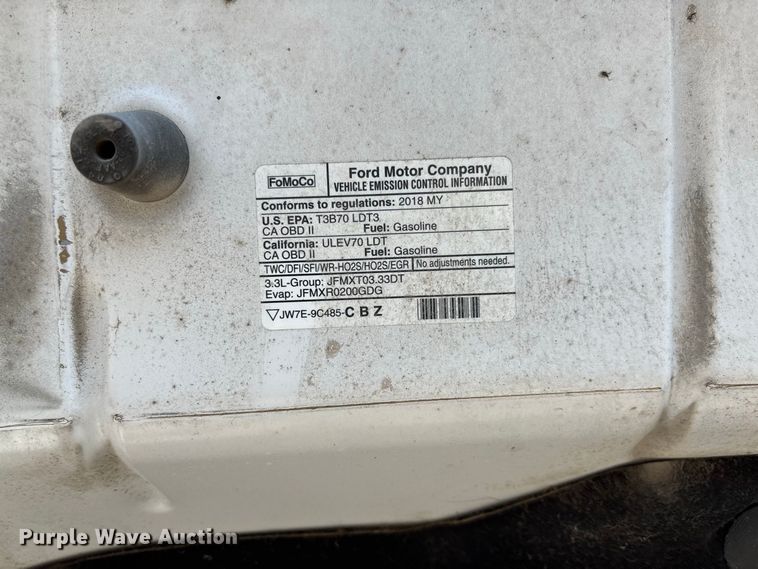 image for item DZ4664 2018 Ford F150 XL Ext. Cab pickup truck