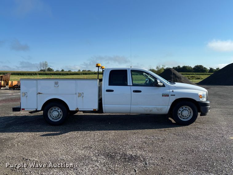 image for item DZ4671 2009 Dodge Ram 2500 Ext. Cab utility bed pickup truck