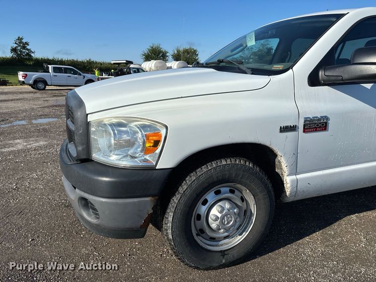image for item DZ4671 2009 Dodge Ram 2500 Ext. Cab utility bed pickup truck