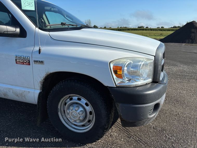 image for item DZ4671 2009 Dodge Ram 2500 Ext. Cab utility bed pickup truck
