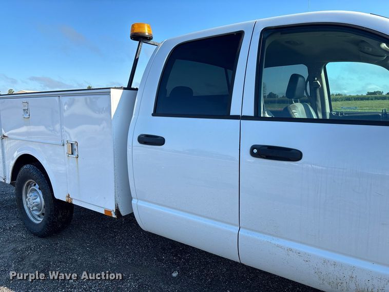 image for item DZ4671 2009 Dodge Ram 2500 Ext. Cab utility bed pickup truck