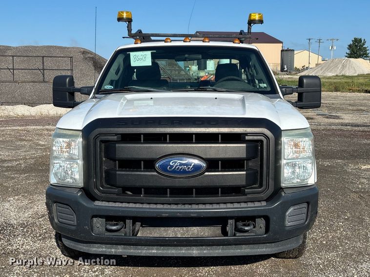 image for item DZ4673 2011 Ford F350 Super Duty XL Ext. Cab utility bed pickup truck