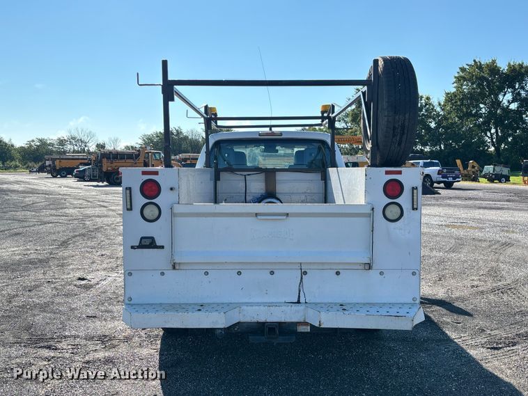 image for item DZ4673 2011 Ford F350 Super Duty XL Ext. Cab utility bed pickup truck