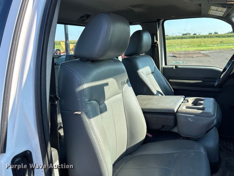 image for item DZ4673 2011 Ford F350 Super Duty XL Ext. Cab utility bed pickup truck