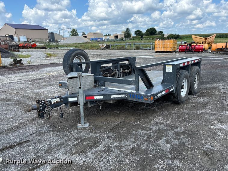 2007 JLG 1014 hydraulic drop deck equipment trailer