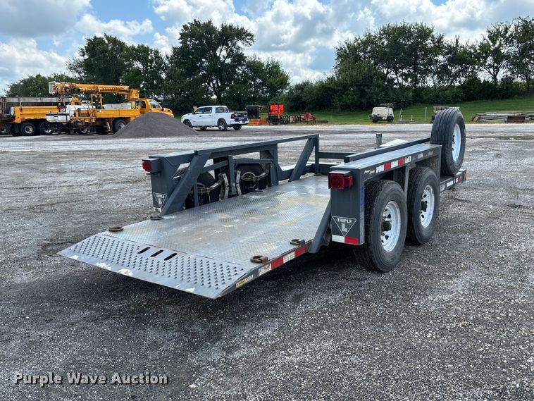 image for item DZ4676 2007 JLG 1014 hydraulic drop deck equipment trailer