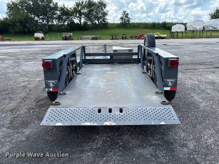 image for item DZ4676 2007 JLG 1014 hydraulic drop deck equipment trailer