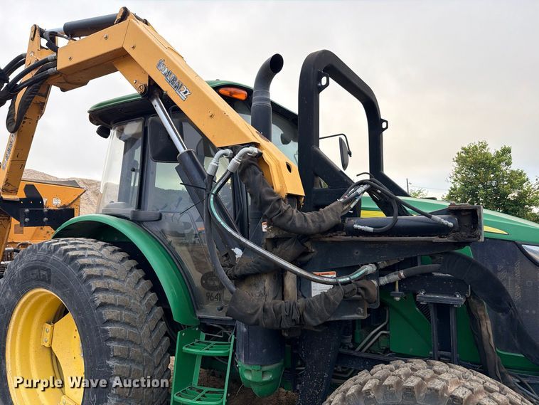 image for item ED5465 2017 John Deere 6105E MFWD tractor