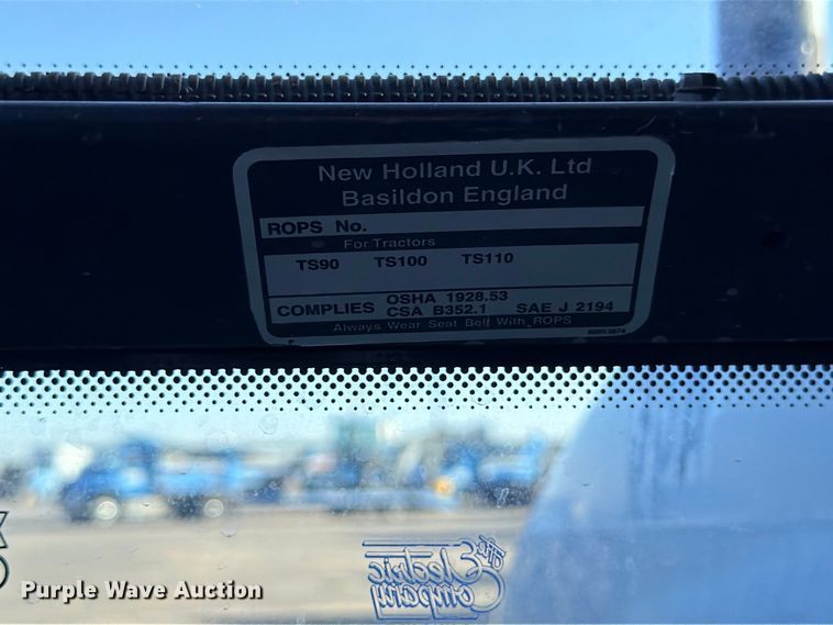 image for item ED5475 2001 New Holland TS110 tractor