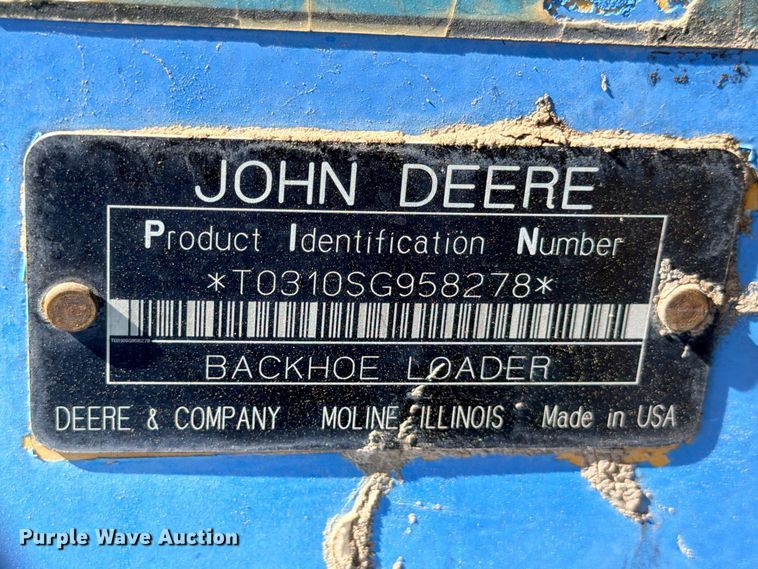 image for item ED5476 2006 John Deere 310SG backhoe