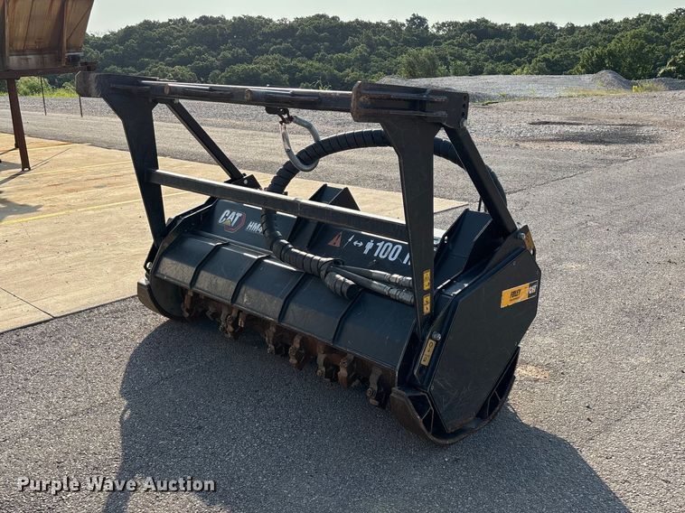 image for item EO4452 2022 Caterpillar HM418 skid steer mulcher