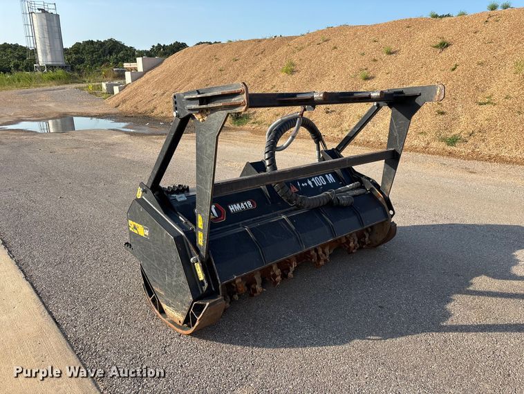 image for item EO4452 2022 Caterpillar HM418 skid steer mulcher