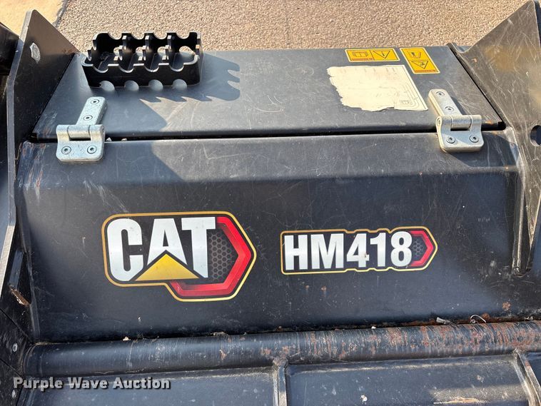 image for item EO4452 2022 Caterpillar HM418 skid steer mulcher
