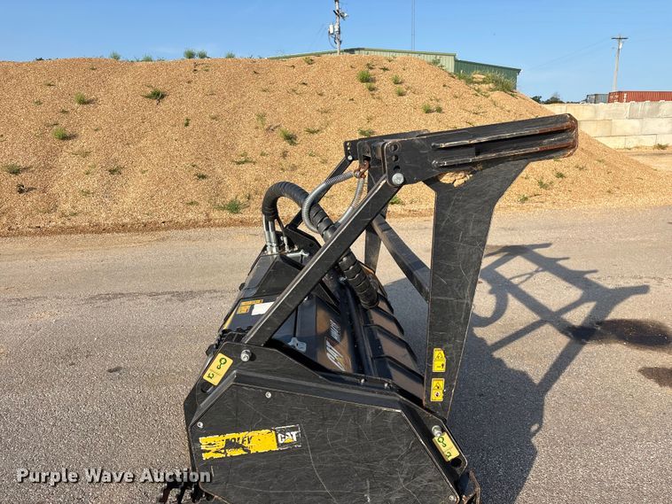 image for item EO4452 2022 Caterpillar HM418 skid steer mulcher