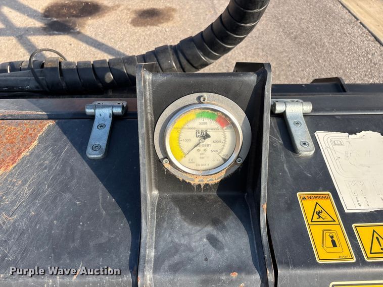 image for item EO4452 2022 Caterpillar HM418 skid steer mulcher