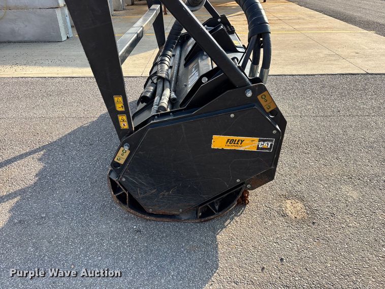 image for item EO4452 2022 Caterpillar HM418 skid steer mulcher