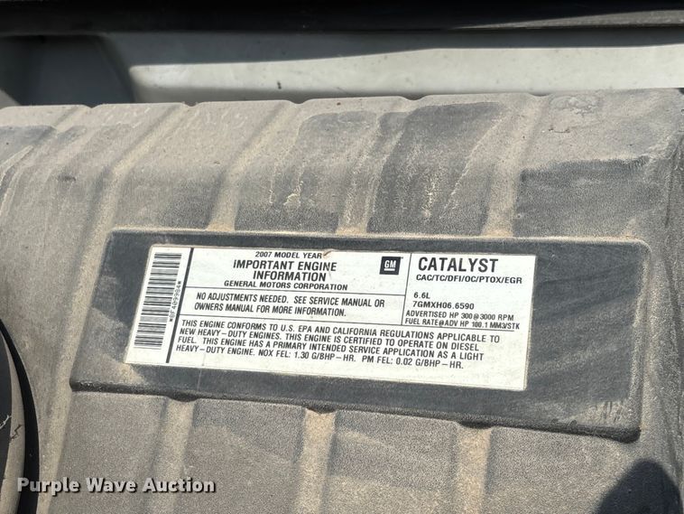 image for item EO4453 2008 Chevrolet C4500 dump truck