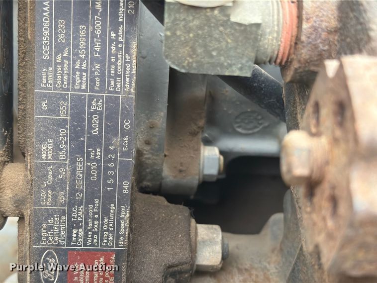 image for item ER1998 1995 Ford F800 dump truck
