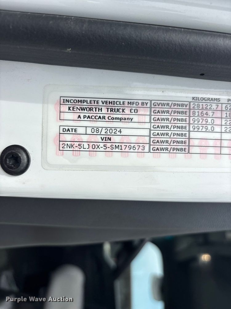 image for item ER3184 2025 Kenworth T480 refuse truck
