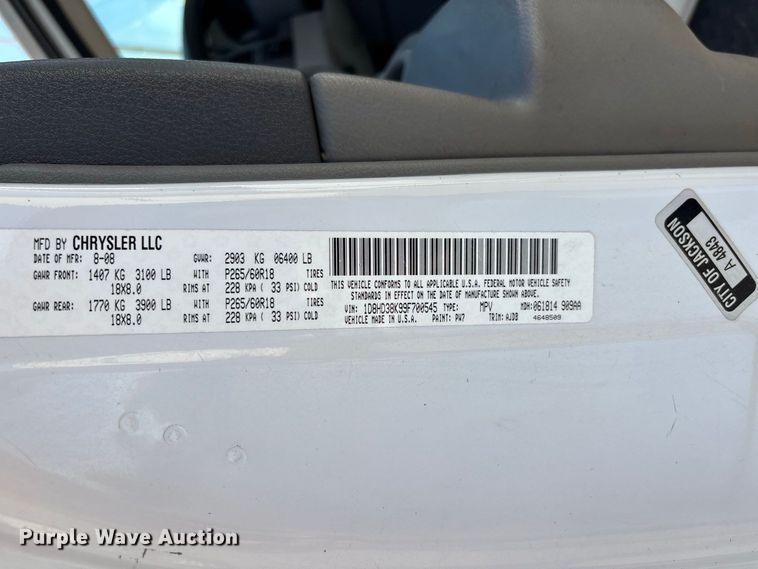 image for item ER3236 2009 Dodge Durango SUV