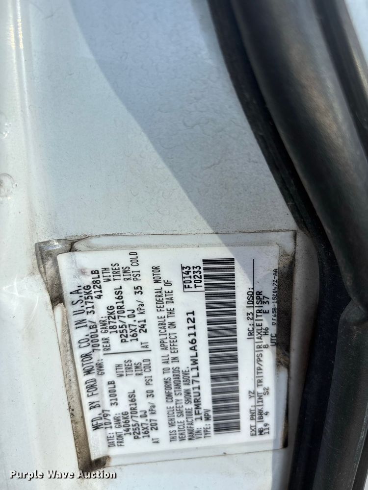 image for item ER3237 1998 Ford Expedition SUV