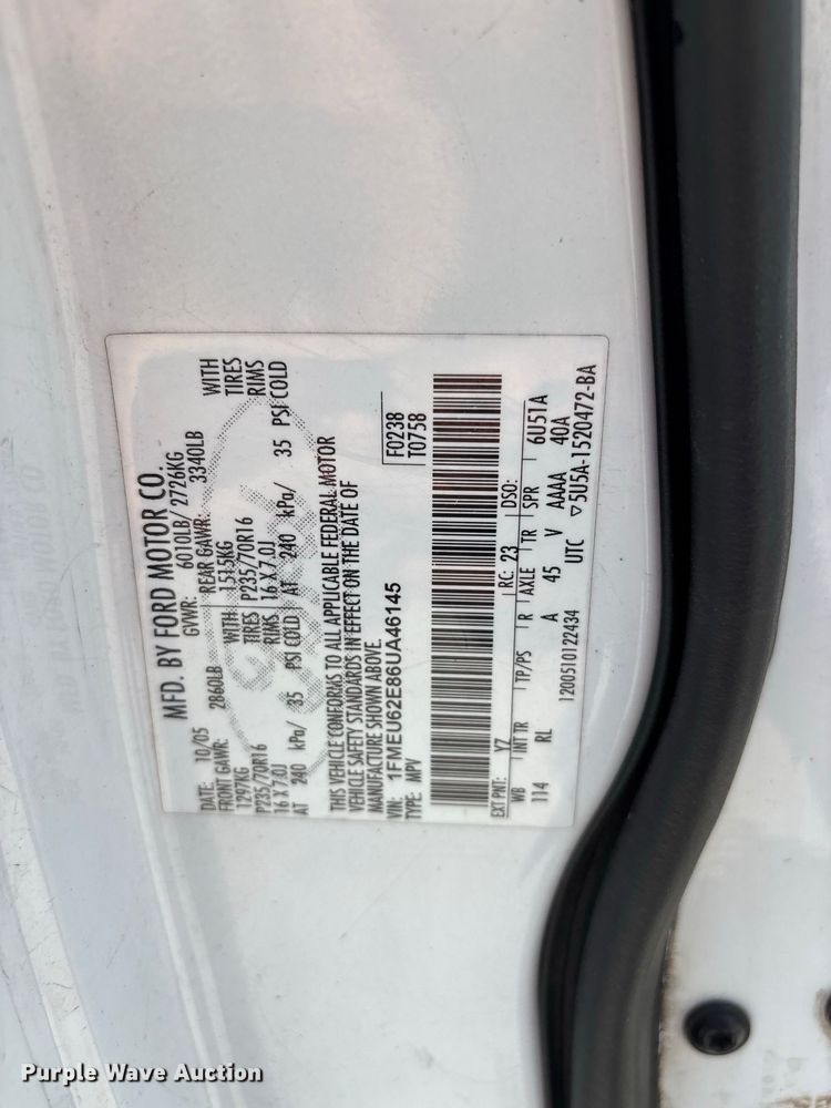 image for item ER3245 2006 Ford Explorer SUV
