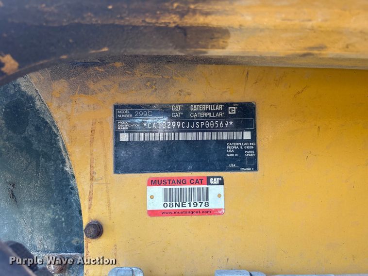 image for item EU0781 Caterpillar 299C tracked skid steer loader