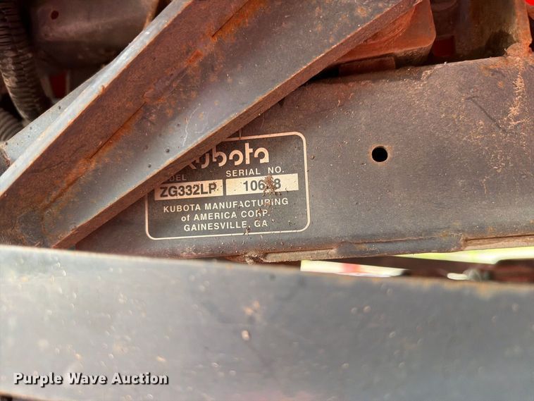 image for item EV2445 Kubota ZG332 ZTR lawn mower