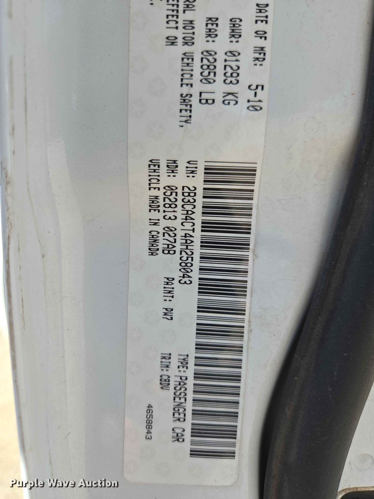 image for item EW0424 2010 Dodge Charger 