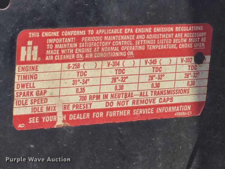 image for item EW8603 1972 International LOADSTAR1700 pumper fire truck