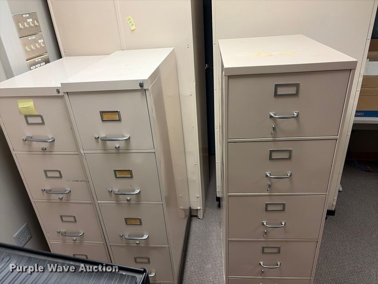 image for item EX2216 (3) filing cabinets