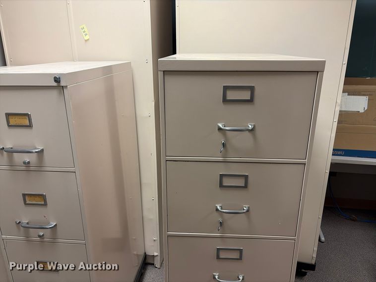 image for item EX2216 (3) filing cabinets