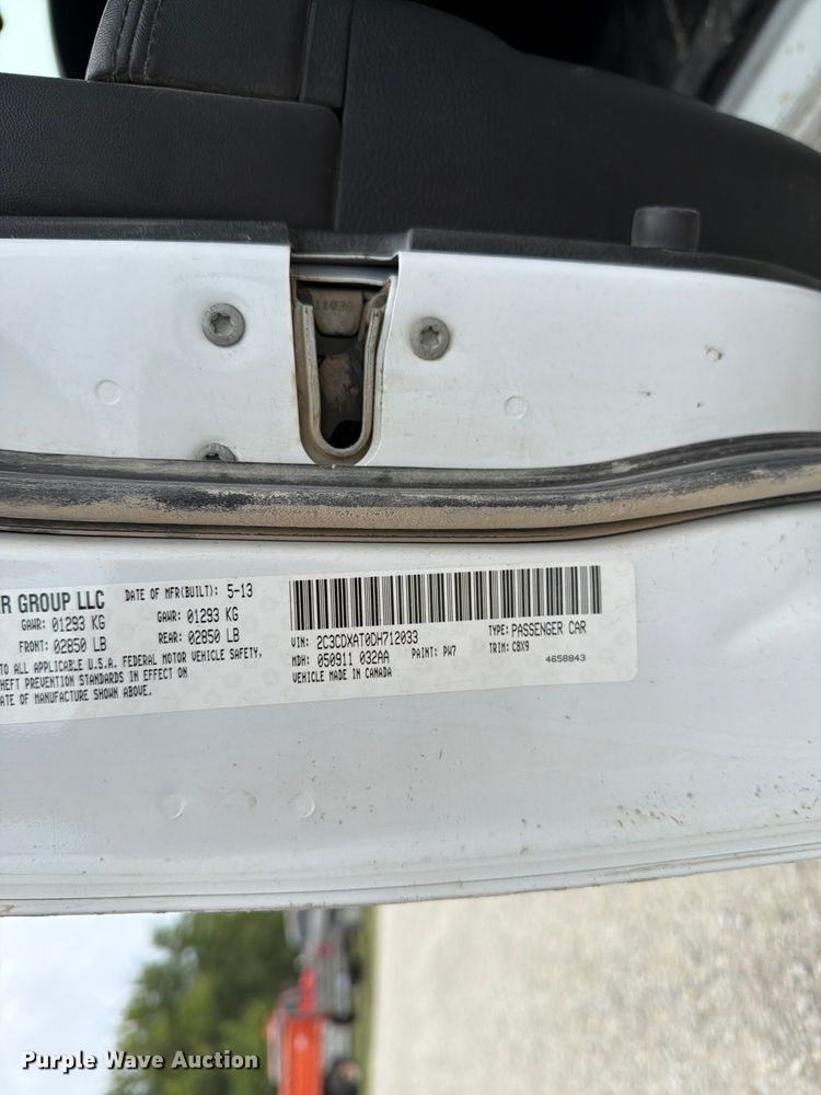 image for item EX4110 2013 Dodge Charger Police 