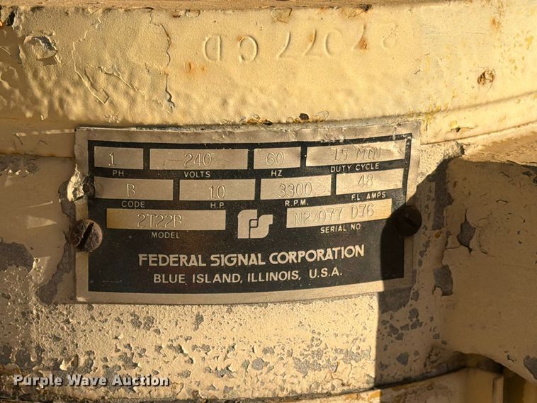 image for item EX4135 Federal Signal Corporation 2T22B warning siren