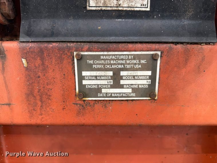 image for item FC3295 Charles Machine Works A420 backhoe attachment