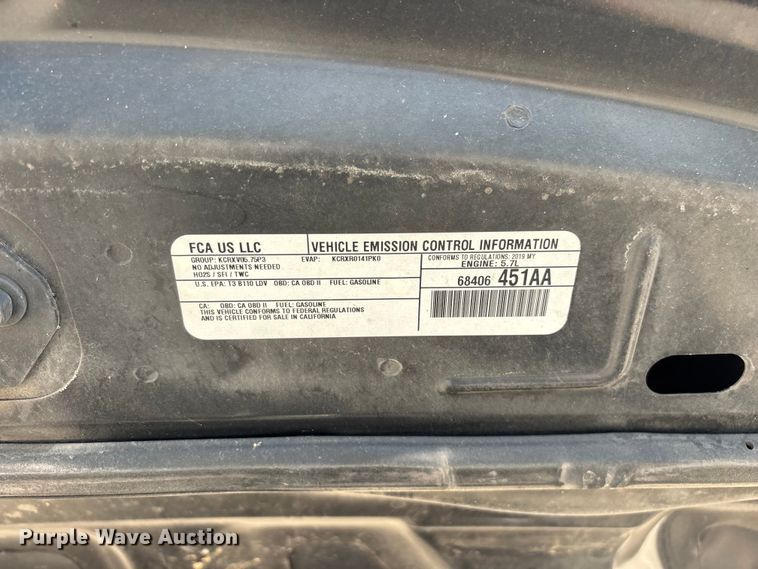 image for item FG0596 2019 Dodge Charger Police 