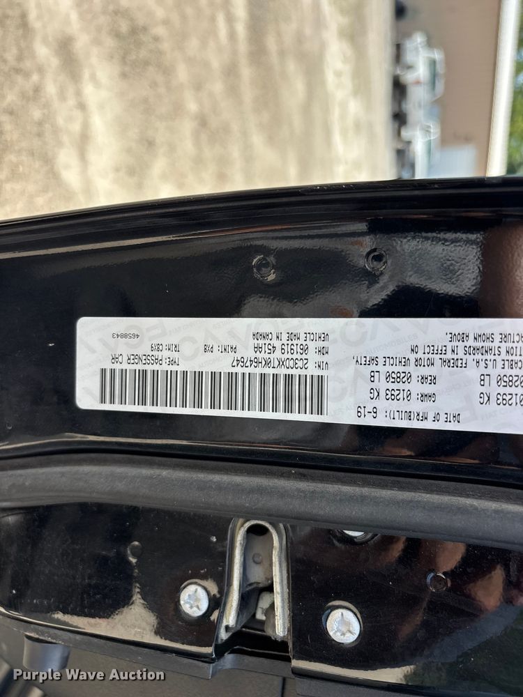 image for item FG0596 2019 Dodge Charger Police 