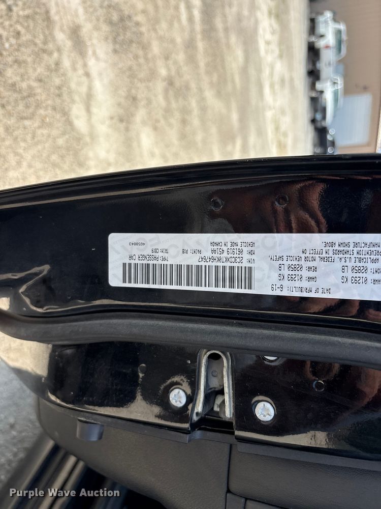 image for item FG0596 2019 Dodge Charger Police 